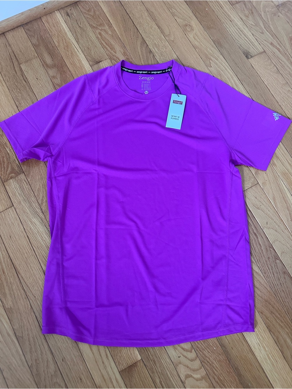 Men's Short-Sleeve Performance Tee — Purple Size Medium